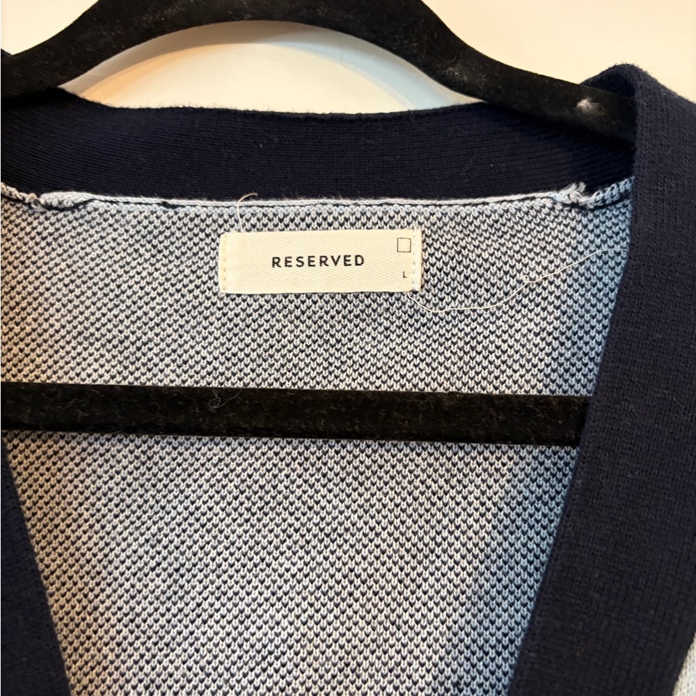100% Cotton Grandpa Sweater Cardigan Mountain Printed Size Large - Picture 3 of 7
